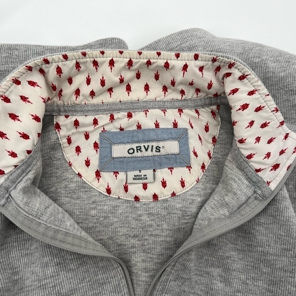 Orvis Gray Sandy Point 1/4 Zip Pullover Shirt Size Small Women's - Picture 11 of 11
